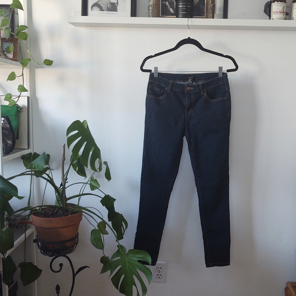 Forever 21 Dark Blue Skinny Jeans